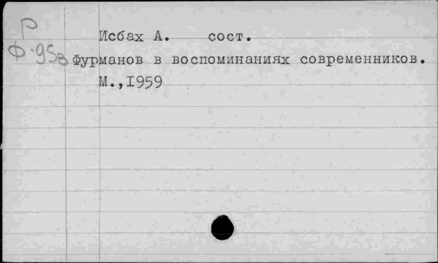 ﻿р		Иг'Лл-у- А.	г'пгт .
Ф'35а	Флгоманов в воспоминаниях современников.	
		М.,1959
		
		
		
		
		
		
		
		